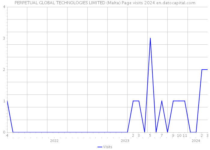 PERPETUAL GLOBAL TECHNOLOGIES LIMITED (Malta) Page visits 2024 
