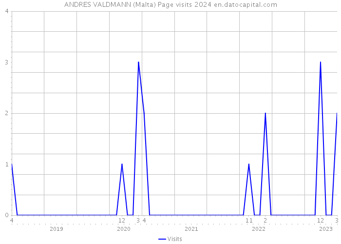 ANDRES VALDMANN (Malta) Page visits 2024 