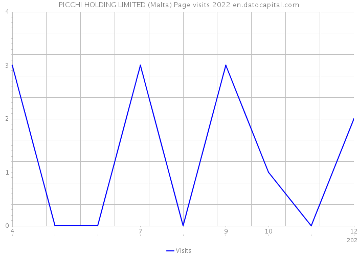 PICCHI HOLDING LIMITED (Malta) Page visits 2022 