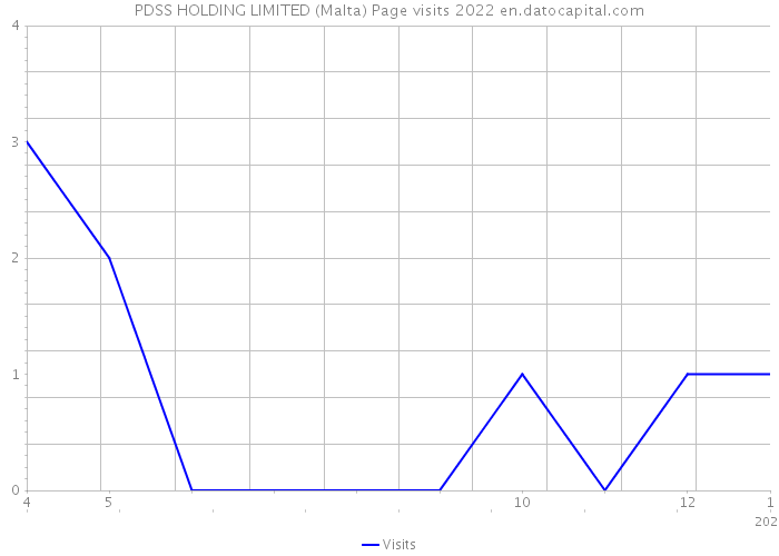 PDSS HOLDING LIMITED (Malta) Page visits 2022 