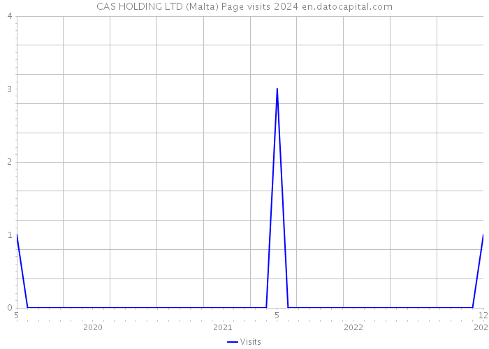 CAS HOLDING LTD (Malta) Page visits 2024 