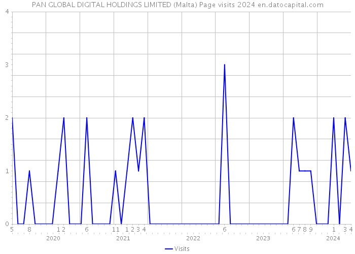 PAN GLOBAL DIGITAL HOLDINGS LIMITED (Malta) Page visits 2024 