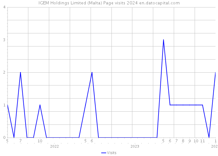 IGEM Holdings Limited (Malta) Page visits 2024 