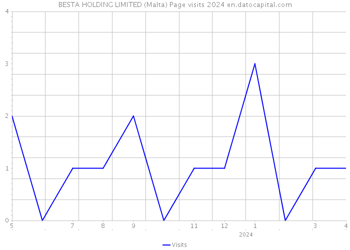 BESTA HOLDING LIMITED (Malta) Page visits 2024 