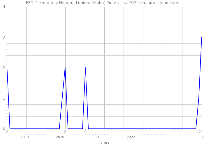 FED Technology Holding Limited (Malta) Page visits 2024 