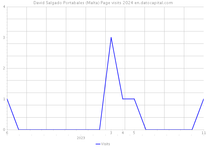 David Salgado Portabales (Malta) Page visits 2024 