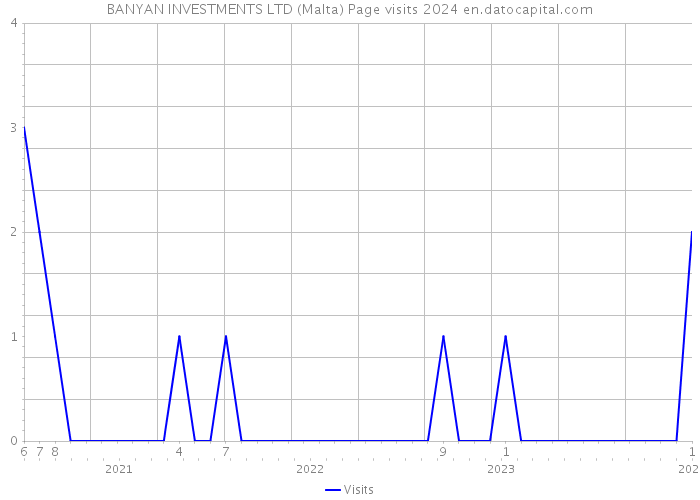BANYAN INVESTMENTS LTD (Malta) Page visits 2024 