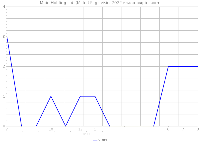 Moin Holding Ltd. (Malta) Page visits 2022 