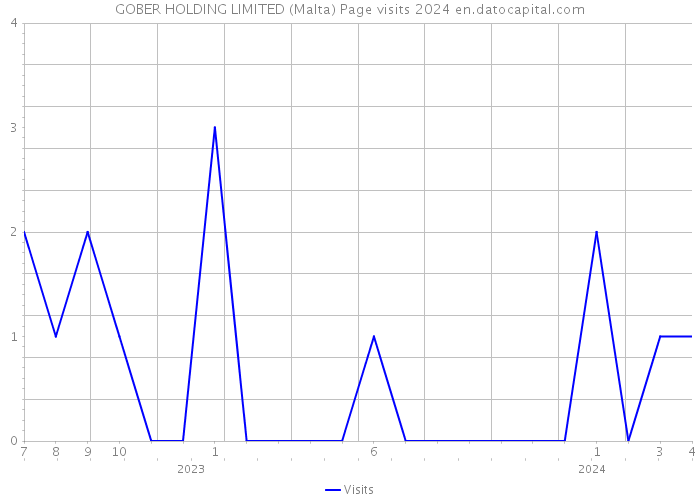 GOBER HOLDING LIMITED (Malta) Page visits 2024 