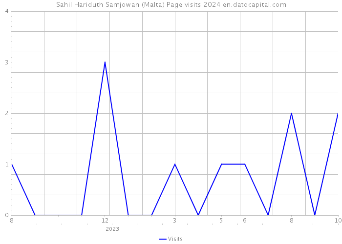Sahil Hariduth Samjowan (Malta) Page visits 2024 