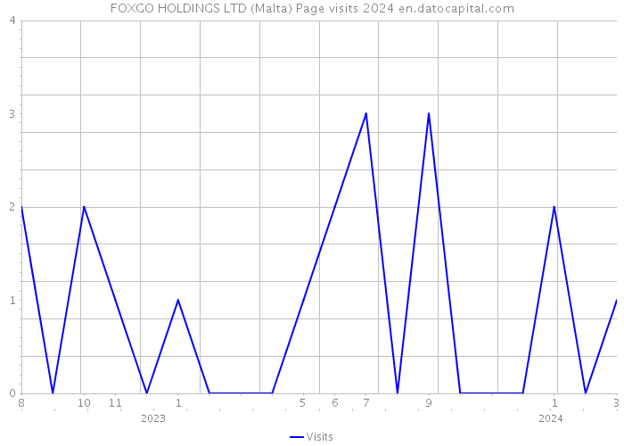FOXGO HOLDINGS LTD (Malta) Page visits 2024 