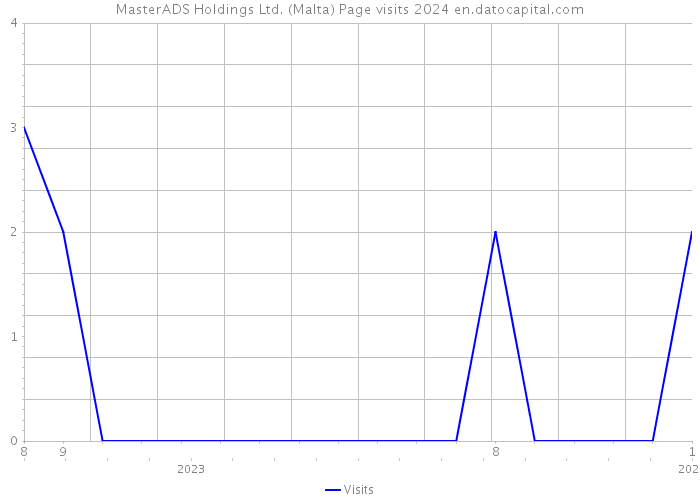 MasterADS Holdings Ltd. (Malta) Page visits 2024 