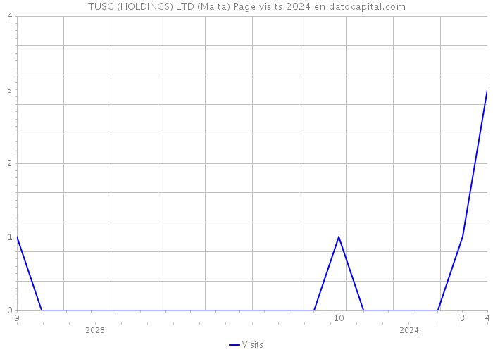 TUSC (HOLDINGS) LTD (Malta) Page visits 2024 