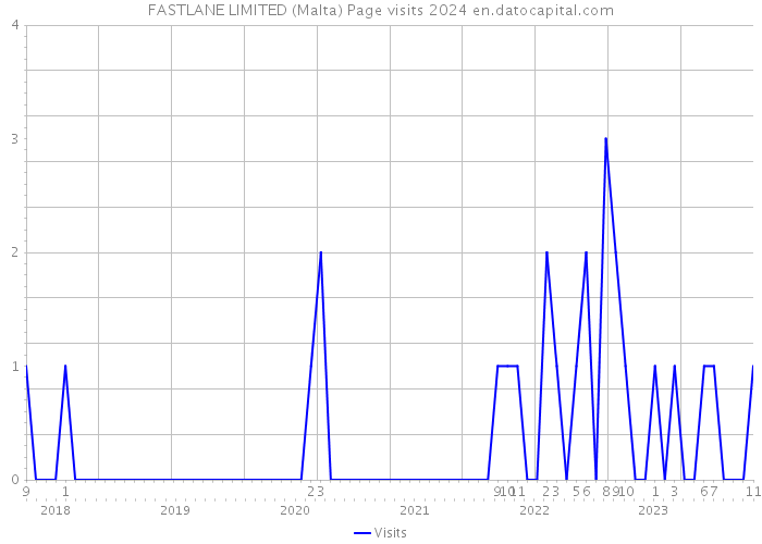 FASTLANE LIMITED (Malta) Page visits 2024 