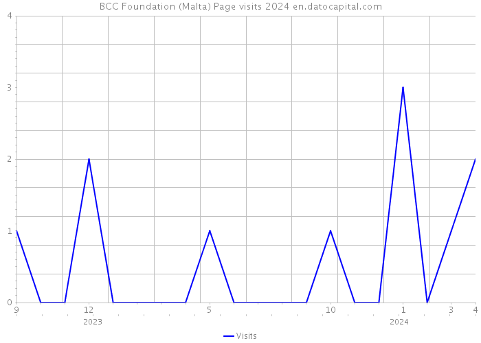BCC Foundation (Malta) Page visits 2024 