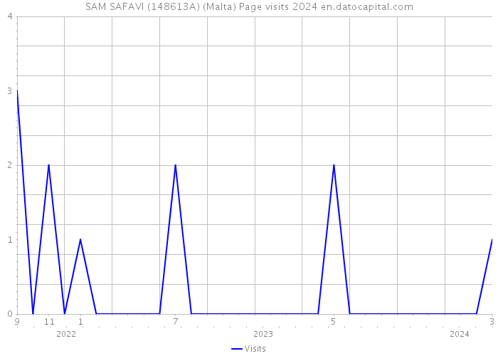SAM SAFAVI (148613A) (Malta) Page visits 2024 