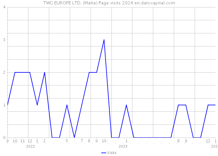 TWG EUROPE LTD. (Malta) Page visits 2024 