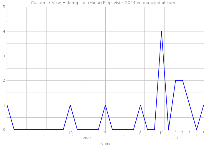 Customer View Holding Ltd. (Malta) Page visits 2024 