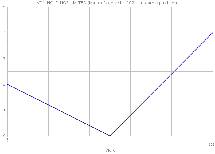 VDN HOLDINGS LIMITED (Malta) Page visits 2024 