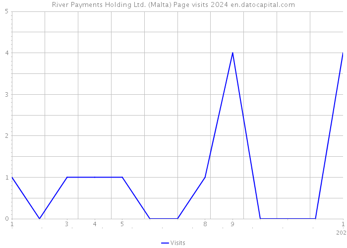 River Payments Holding Ltd. (Malta) Page visits 2024 