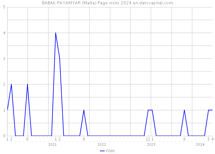 BABAK PAYAMYAR (Malta) Page visits 2024 