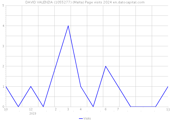 DAVID VALENZIA (1055277) (Malta) Page visits 2024 