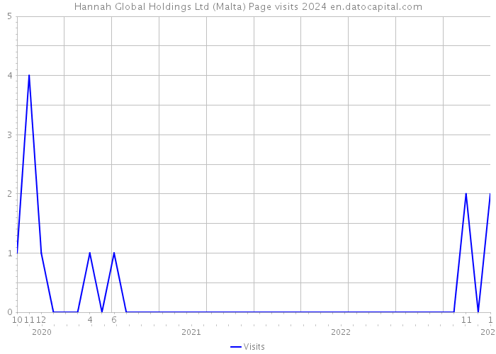 Hannah Global Holdings Ltd (Malta) Page visits 2024 