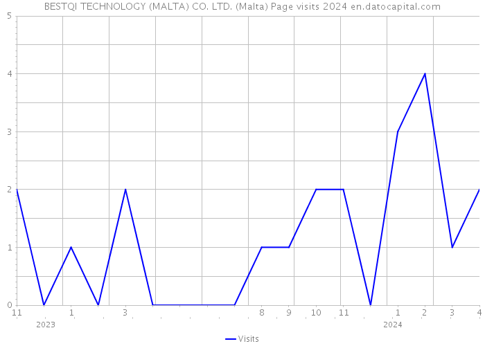 BESTQI TECHNOLOGY (MALTA) CO. LTD. (Malta) Page visits 2024 