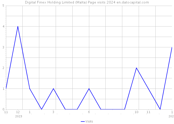 Digital Finex Holding Limited (Malta) Page visits 2024 