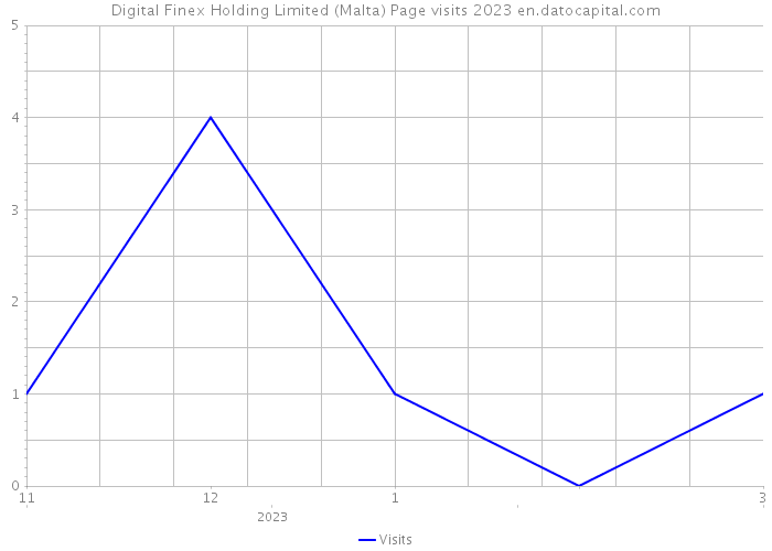 Digital Finex Holding Limited (Malta) Page visits 2023 