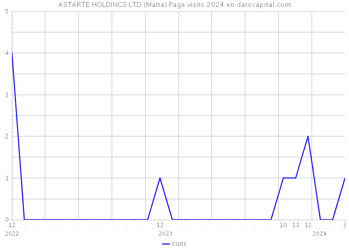 ASTARTE HOLDINGS LTD (Malta) Page visits 2024 
