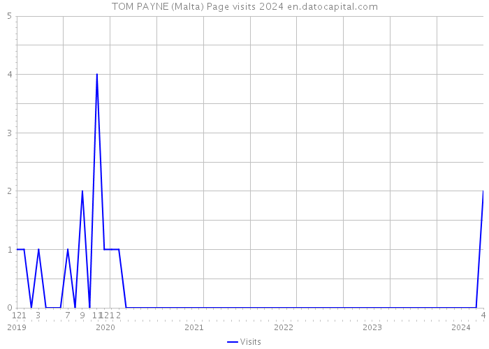 TOM PAYNE (Malta) Page visits 2024 