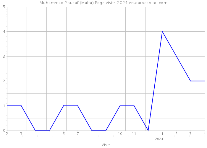 Muhammad Yousaf (Malta) Page visits 2024 