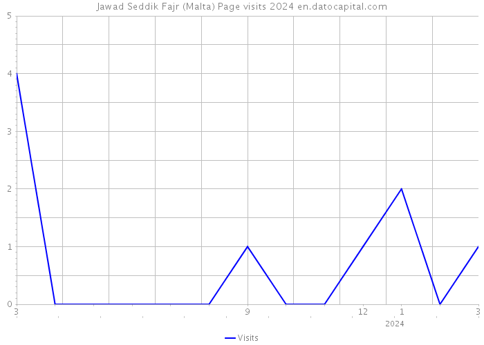 Jawad Seddik Fajr (Malta) Page visits 2024 