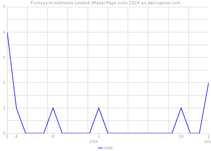 Fortizza Investments Limited (Malta) Page visits 2024 