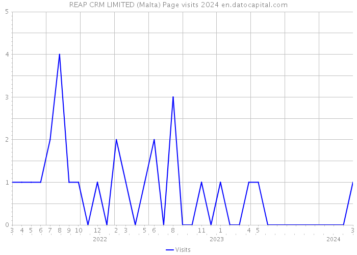REAP CRM LIMITED (Malta) Page visits 2024 