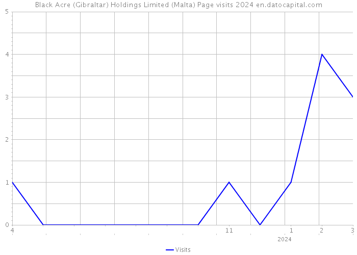 Black Acre (Gibraltar) Holdings Limited (Malta) Page visits 2024 