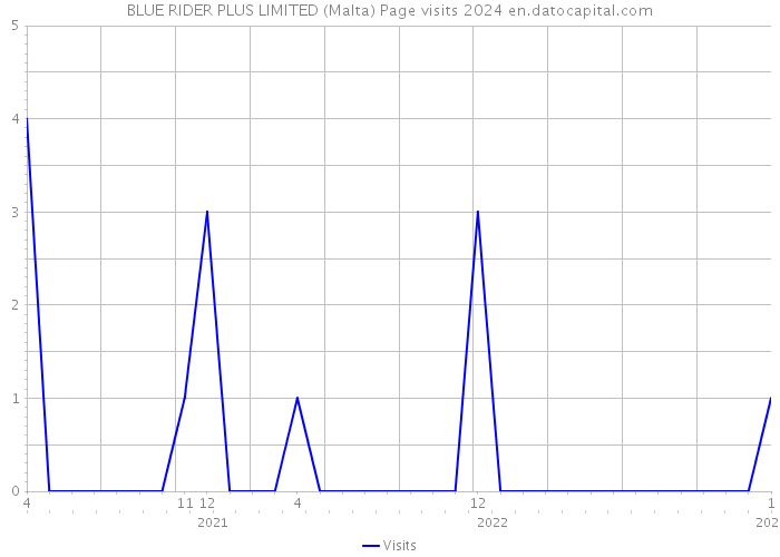 BLUE RIDER PLUS LIMITED (Malta) Page visits 2024 