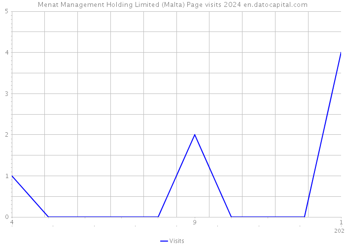Menat Management Holding Limited (Malta) Page visits 2024 