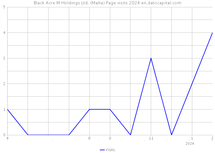 Black Acre M Holdings Ltd. (Malta) Page visits 2024 