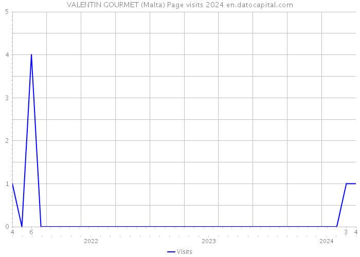 VALENTIN GOURMET (Malta) Page visits 2024 
