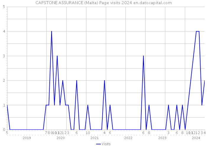 CAPSTONE ASSURANCE (Malta) Page visits 2024 
