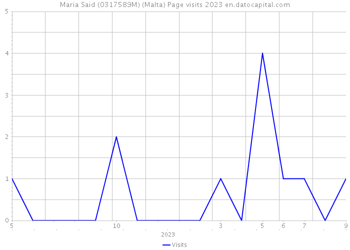 Maria Said (0317589M) (Malta) Page visits 2023 