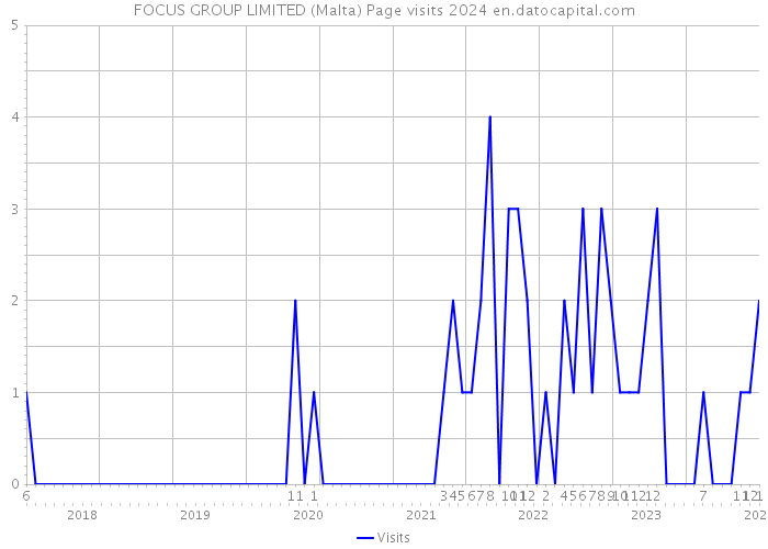 FOCUS GROUP LIMITED (Malta) Page visits 2024 