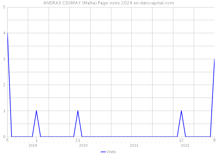 ANDRAS CSOMAY (Malta) Page visits 2024 
