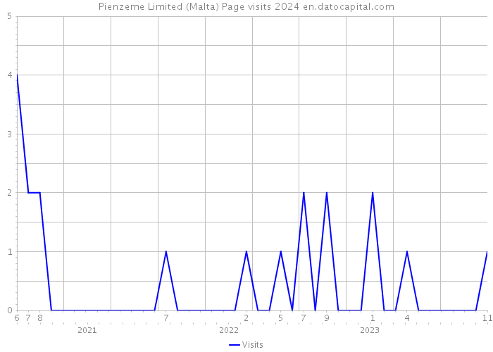 Pienzeme Limited (Malta) Page visits 2024 