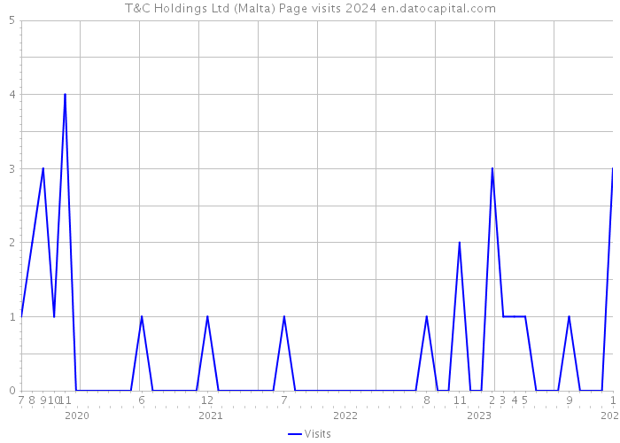 T&C Holdings Ltd (Malta) Page visits 2024 