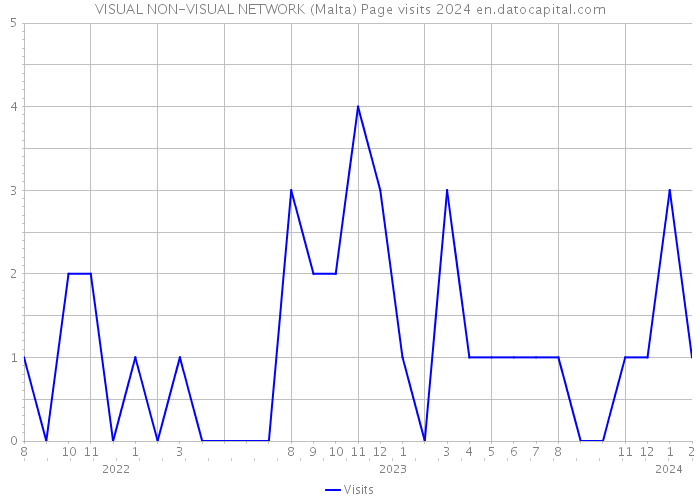 VISUAL NON-VISUAL NETWORK (Malta) Page visits 2024 