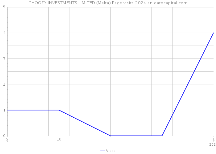CHOOZY INVESTMENTS LIMITED (Malta) Page visits 2024 