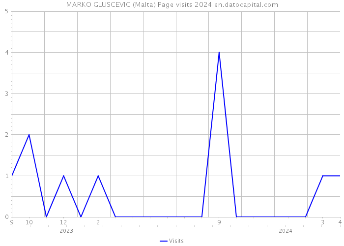 MARKO GLUSCEVIC (Malta) Page visits 2024 